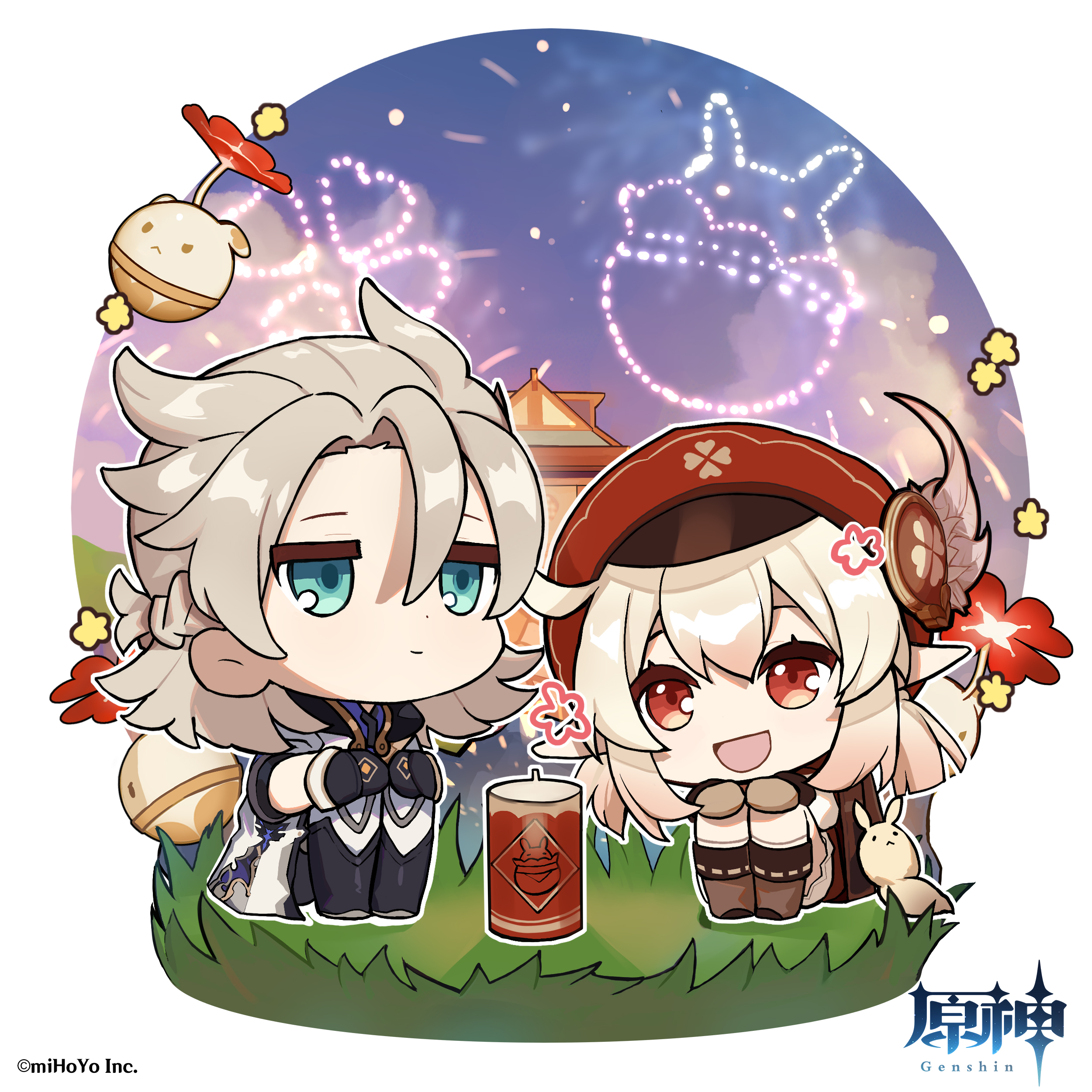 原神 Genshin 公式 海灯祭ミニイラスト クレー 導火線があるね 今日は思う存分クレーの好きな花火を打ち上げてもいいよ 原神 Genshin T Co Ilblogfxtd Twitter