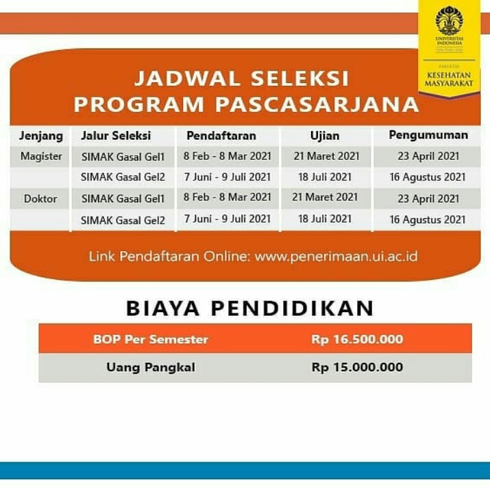 fkmui's tweet image. Selamat pagi ...
Kali ini kami sampaikan informasi tentang program studi doktor Epidemiologi FKM UI

Lebih lanjut tentang program studi ini, silahkan simak informasi berikut

Jangan lupa cek juga info di penerimaan.ui.ac.id

#DoktorFKMUI
#simakui2021