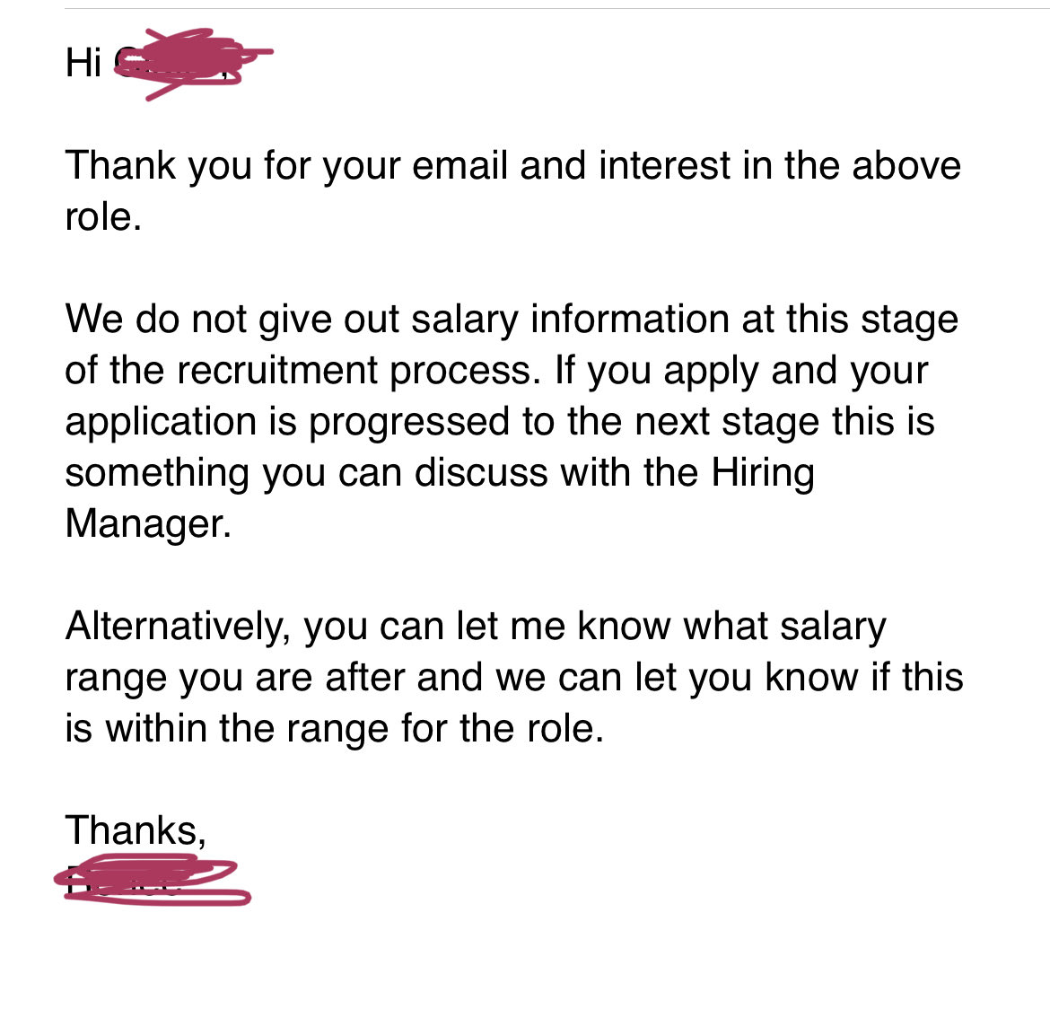 MsDisConnection's tweet image. Dear hiring companies.
Why the lack of transparency and blatant disrespect for applicants’ time? Is this a strategy to secure the cheapest applicant possible? Do you actually value your employees??    Is this data mining without a conscience? 

No thanks.