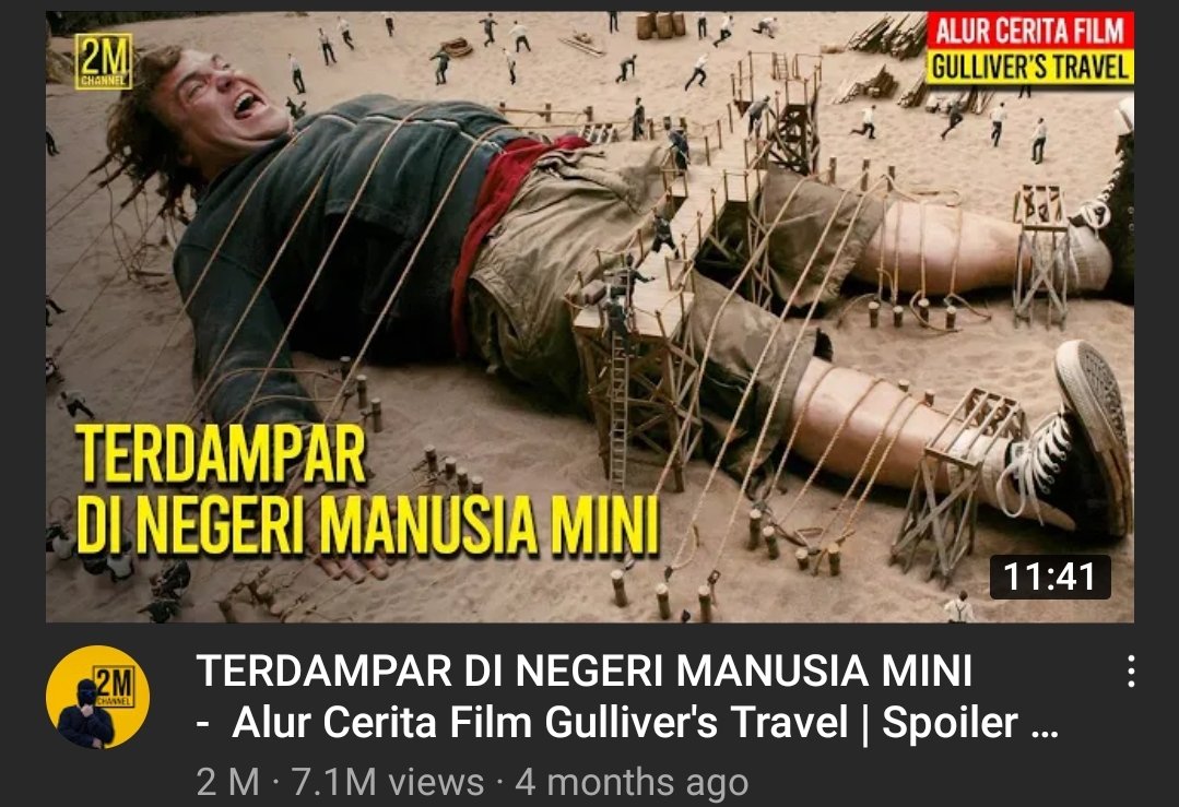 IndraAziz's tweet photo. Baru nemu genre aneh tapi views-nya jutaan di YouTube Indonesia; video menceritakan ulang cerita sebuah film.

Bukan review ya, tapi beneran menceritakan jalan ceritanya sambil pasang klip2 pendek filmnya. https://t.co/jbHuWZIZwt