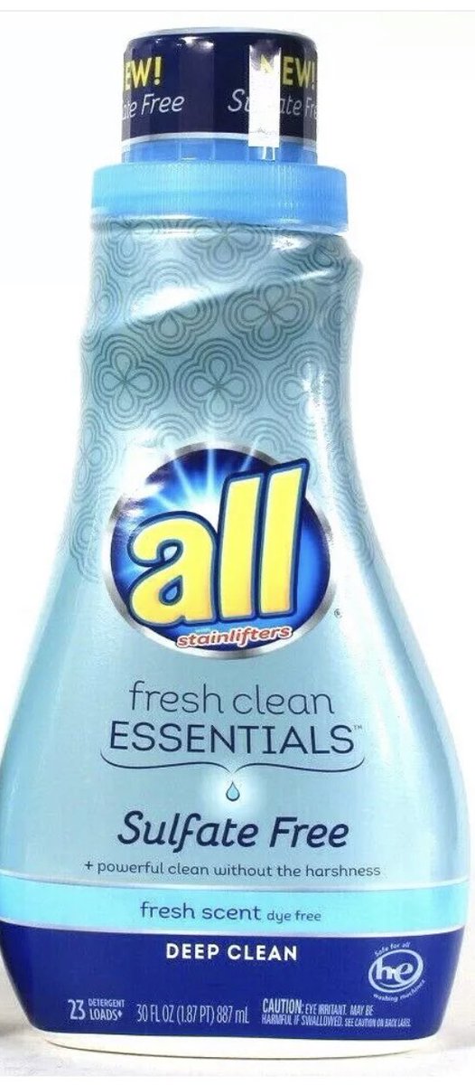 I’m on my last bottle of <a href="/all_Laundry/">all® Laundry</a> Fresh Clean Essentials Sulfate Free Fresh Scent. My laundry will never smell this good again, unless you bring back this fantastic product!