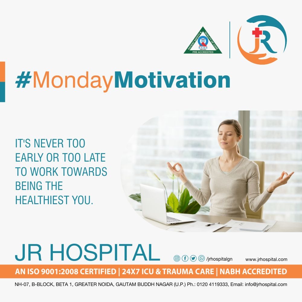JRHospitalGN's tweet photo. What healthy thing did you do for yourself today?

#MondayMotivation #JRHospital #GreaterNoida #Noida #HealthCare https://t.co/d25NLg9z4S