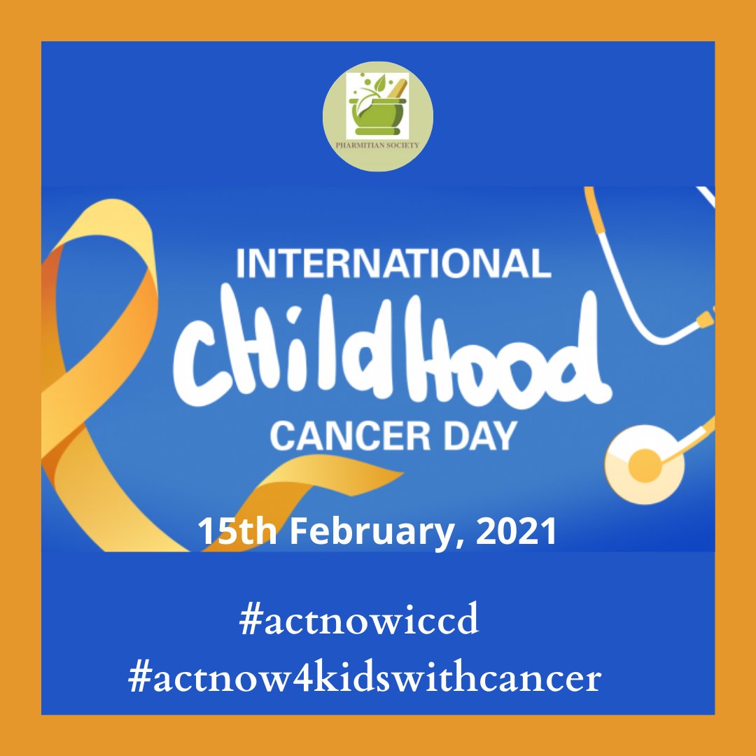 MitPharmacy's tweet photo. ICCD is a global collaborative campaign to raise awareness about childhood cancer and to express support for children and adolescents with cancer, the survivors and their families.
#actnow4kidswithcancer #actnowiccd #pharmacy #pharmitiansociety https://t.co/xcflPyNlty