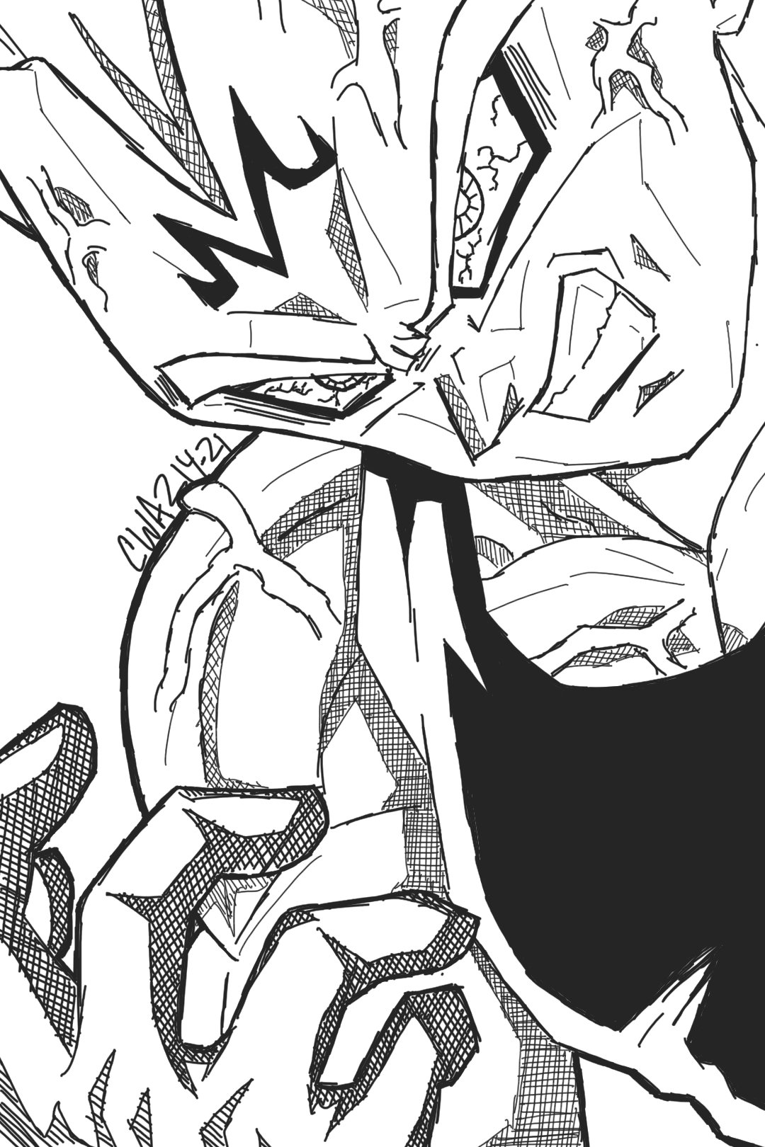 Majin Vegeta, Dragon ball z, Anime art