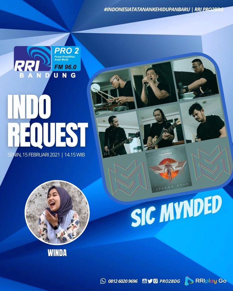VMC_Ent's tweet image. Dengerin keseruan obrolan @SicMynded2020 bareng #IndoRequest @pro2bdg pada hari ini (15 Februari 2021) mulai pukul 14.15 WIB.

Kamu dapat mendengarkan keseruan ini melalui live streaming pada aplikasi RRIplayGo.

So, jangan sampai kelewatan ya! #VMCinterview
