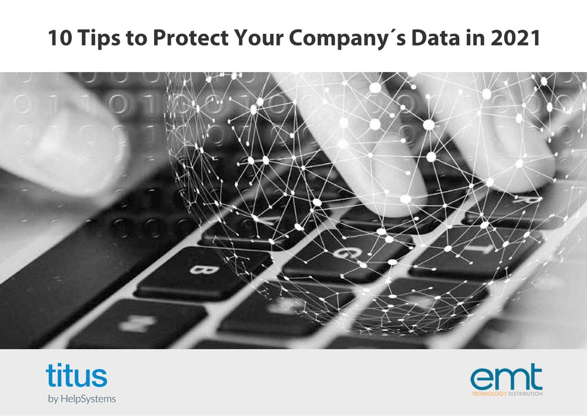 EMTMEA's tweet image. 10 Tips to Protect Your Company´s Data in 2021.
To learn more, click here zcu.io/hxkB 
#helpsystems #titus #dataclassification #dataprotection #datalossprevention #security #cybersecurity
@Titus @EMTMEA