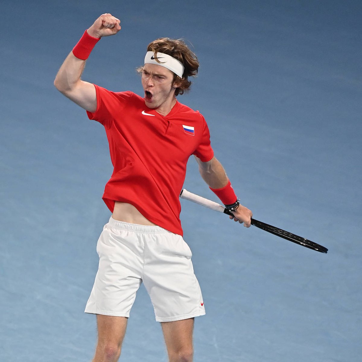 worldtennis's tweet photo. 🇷🇺 RUSSIAN DOMINANCE 🇷🇺

For the first time in the Open Era, three Russian men have reached the quarterfinals at a Grand Slam

#AusOpen https://t.co/hCymdShI2r