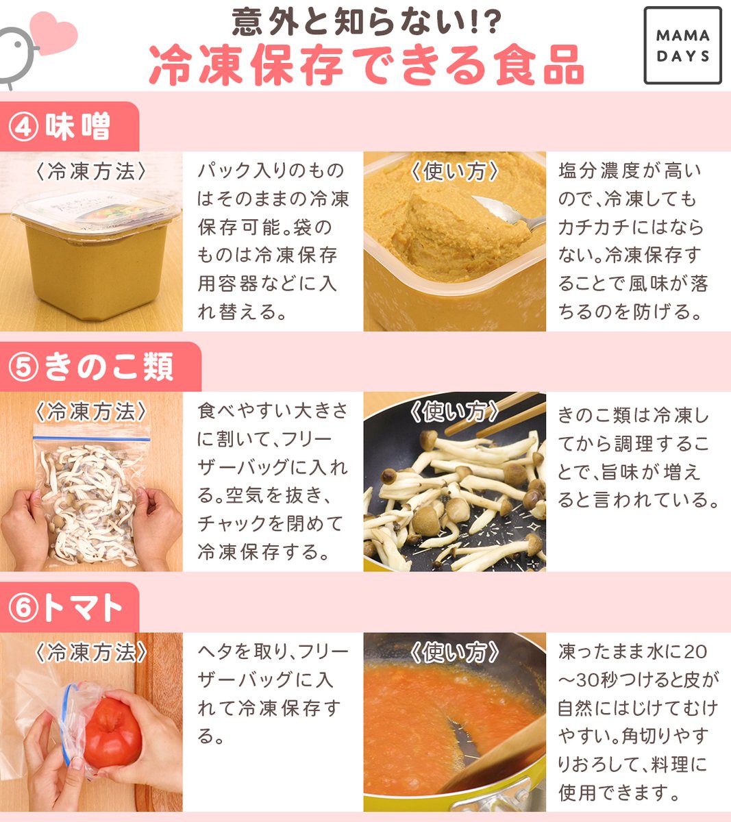 自炊 意外と知らない実は冷凍保存できる食材まとめ 味噌は冷凍一択 生クリームは意外 Togetter 自炊 意外と知らない実は冷凍保存できる食材まとめ 味噌は冷凍一択 生クリームは意外 Togetter