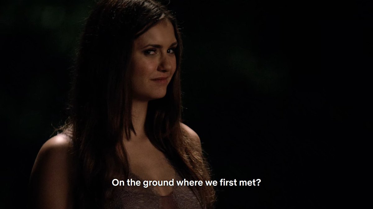 delena meeting on an empty road and then seasons later sharing their last moment before elena went into her deep slumber on the same road. 

WHO IS DOING IT LIKE THEM???