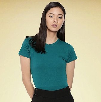 Stay &amp; comfortable with our bamboo ocean green women's classic tee. Ditch your polyester and cotton tees and switch to Bamboo now. Get yours before stocks run out: bambootribe.com

#bamboofabric #bambooproducts #bambootshirt #tshirtsindia #bambooindia #womenclothing
