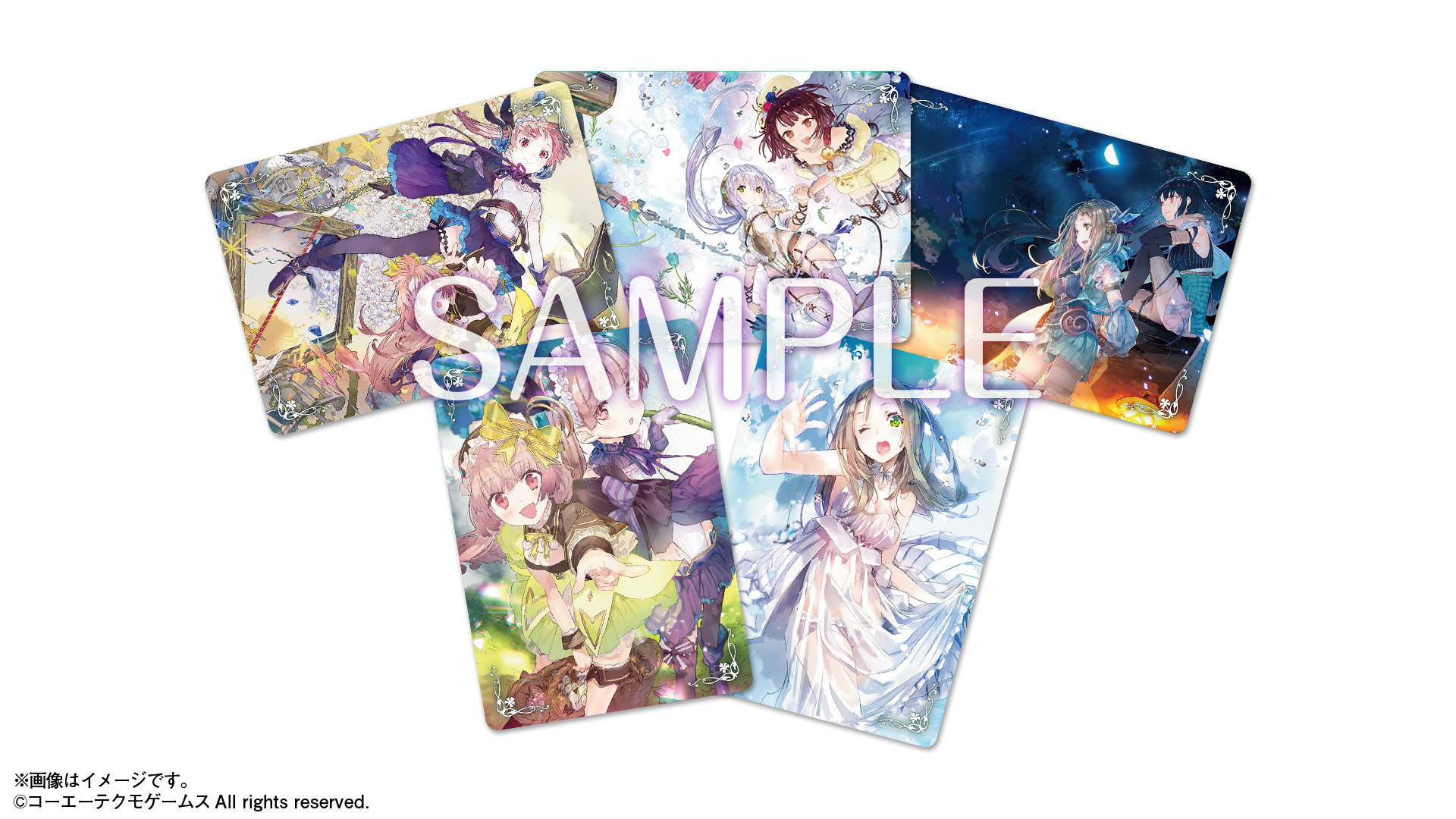 アトリエ シリーズ公式 ソフィー２ 2 24発売決定 A Twitter 不思議dx Pbox特典 不思議の錬金術士 プリズムイラストカード 5枚セット は 不思議 シリーズのpboxイラストや広報用描きおろしイラストを使用 ホログラム仕様の特別感のあるカードです