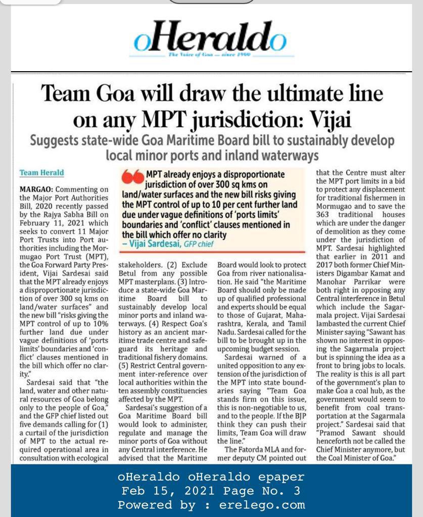 VijaiSardesai's tweet photo. #TeamGoa stands firm to draw the line on any MPT jurisdiction. We will not allow the #CoalMinister @DrPramodPSawant to give away #Goemkar land to make #Goa his #CoalHub! This is non-negotiable. Come what may! @INCGoa @AAPGoa #MGPGoa https://t.co/xEJSV35G54 https://t.co/doJwwYXxaI