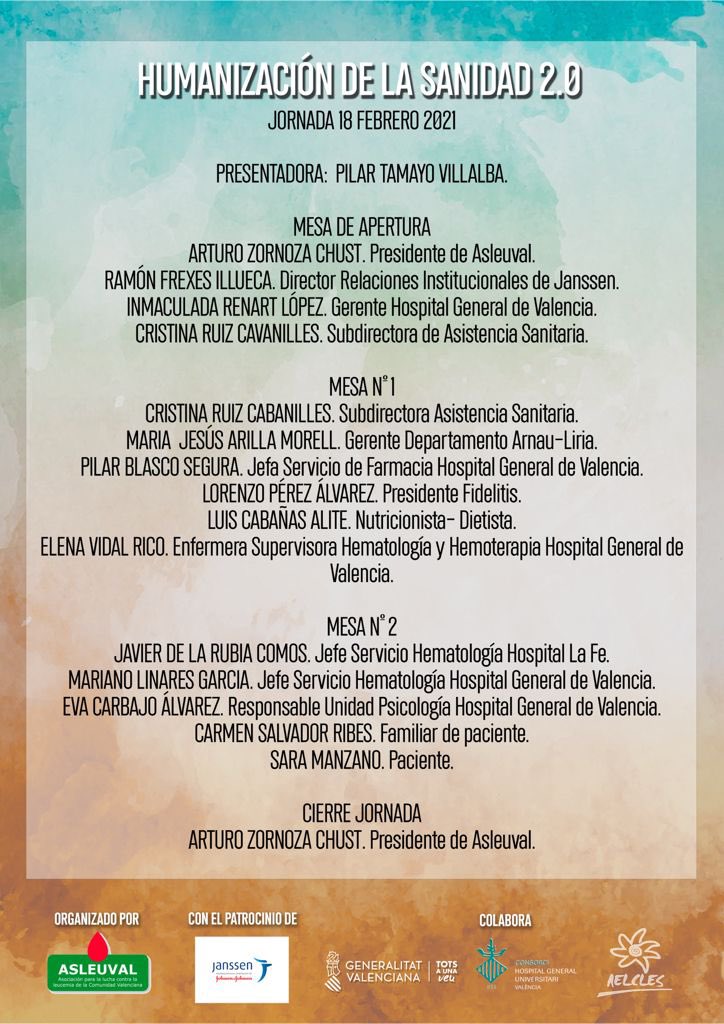 asleuval's tweet photo. 🗓 El 18 de Febrero tenemos una cita 🗓

Os invitamos a participar en la II Jornada de Medicina y Humanización organizada por #Asleuval. 

El 18 de febrero, a las 17:00 horas, podéis conectaros vía Zoom a partir del siguiente enlace:

https://t.co/BzWbRuQWRu https://t.co/Mr7UhEigQJ