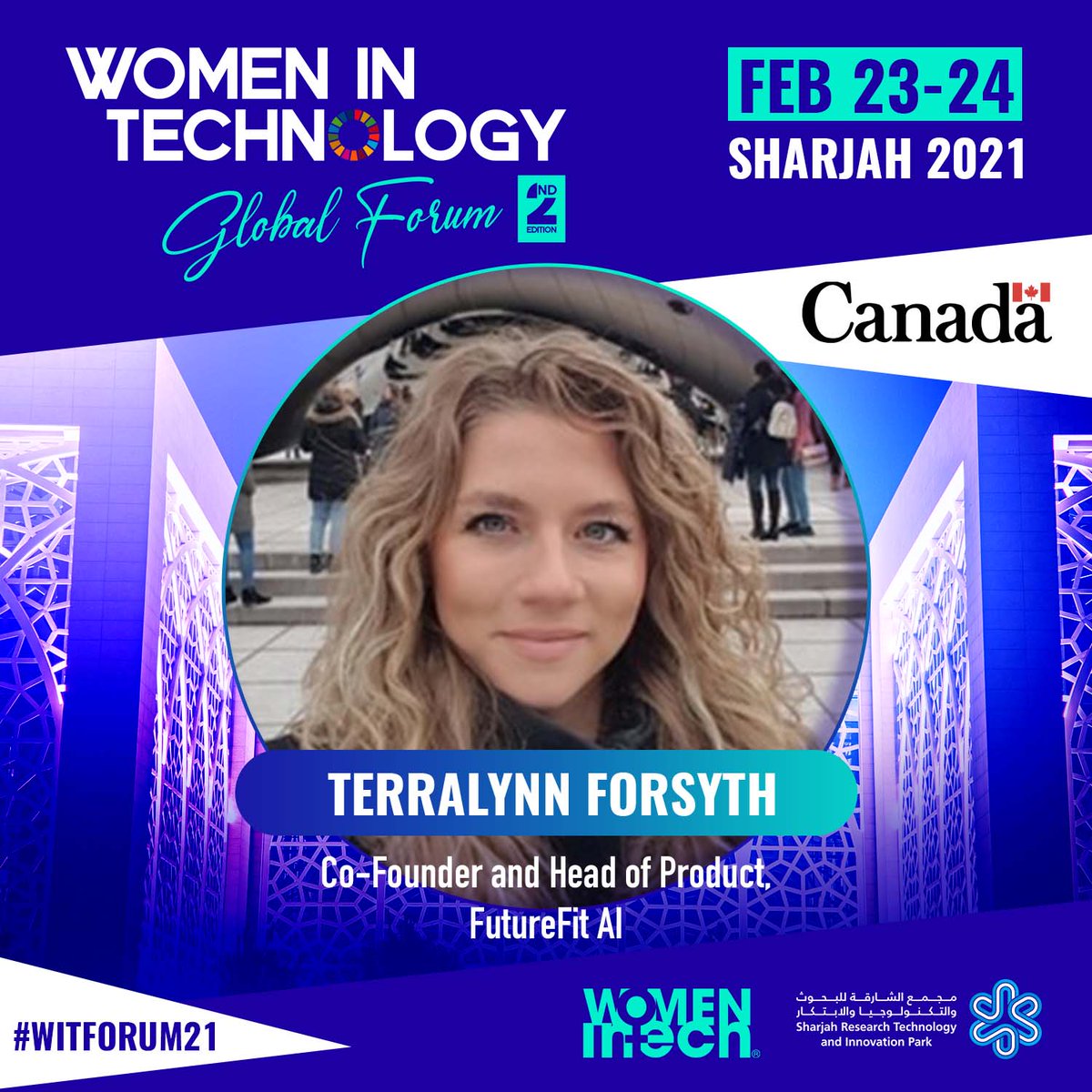 #WITForum21 | @terralynn_f est co-fondatrice et directrice produit chez @FutureFitAI. Elle rejoindra le Women in Tech Global Forum qui aura lieu les 23 et 24 février.
Inscription gratuite: womenintech-forum.com cc @WomenInTechOrg #womenintech