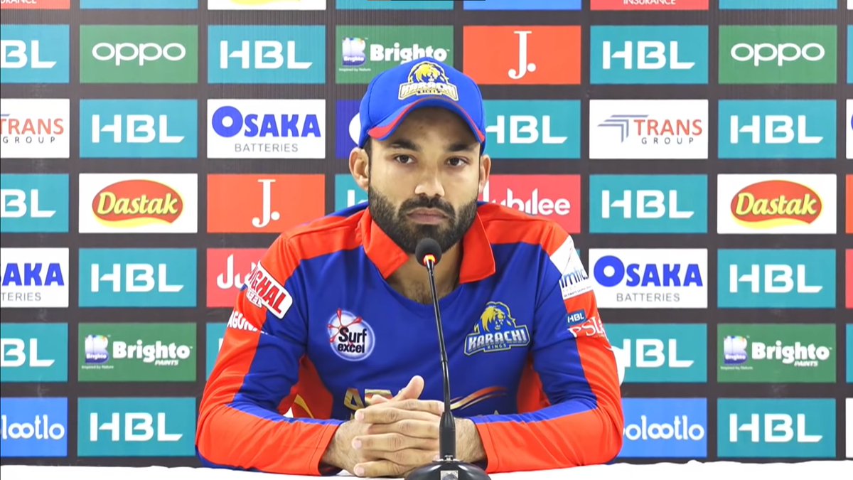 Rizwan spends most of  #PSL5 on the bench for Karachi Kings, playing just 2 games & facing 1 ball.When asked about the situation, he says: "Only my captain can tell you why I didn't get to play more games. I'm putting in all my effort."