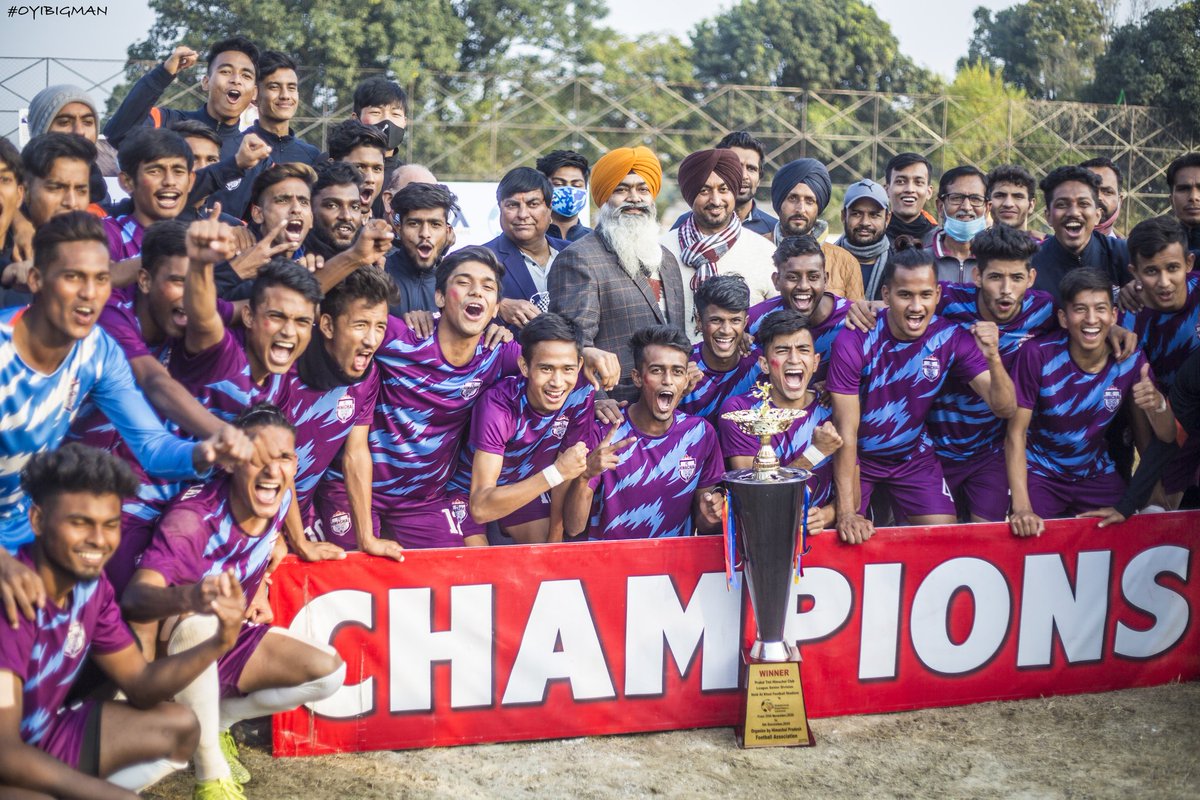 FcHimachal's tweet photo. Champions 🔥🔥🔥❤️ 

#himachalfc #hpfa #techtro #techtrofootball https://t.co/N665kFHx9p