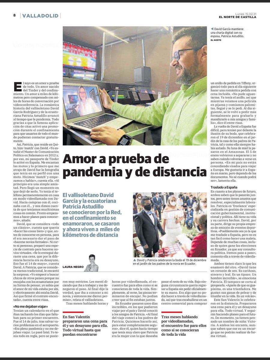 ¡Queremos una solución! Entendemos la situación mundial y el nivel de trabajo de las embajadas,sabemos que habrá más parejas con el mismo problema,pero <a href="/vpastudillo/">Patricia Astudillo</a>  y yo hemos decidido pelear.Os rogamos difusión con #QueremosEstarJuntos y que <a href="/ConsEspQuito/">Consulado España Quito</a> soluciones 🙏  RT