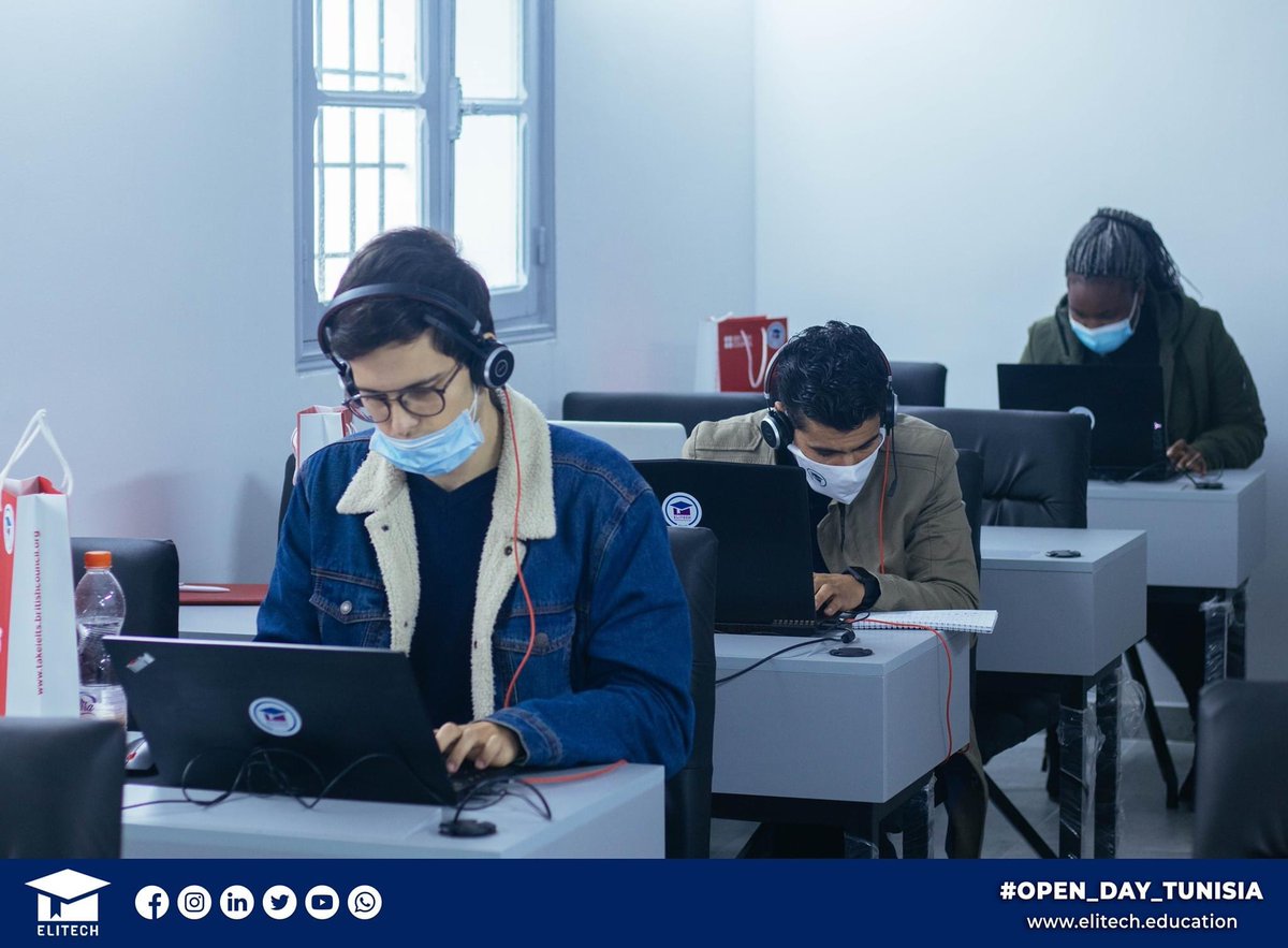elitechedu's tweet photo. We would like to thank all of those who came to our campus or attended online in our 📍Open day

We are so grateful for the interest you've shown in our program and campus. 🤗
#Elitech #computerscience #licence #managers #management #bourse #business #leadership #education #tunis https://t.co/2bsXNVwzBr