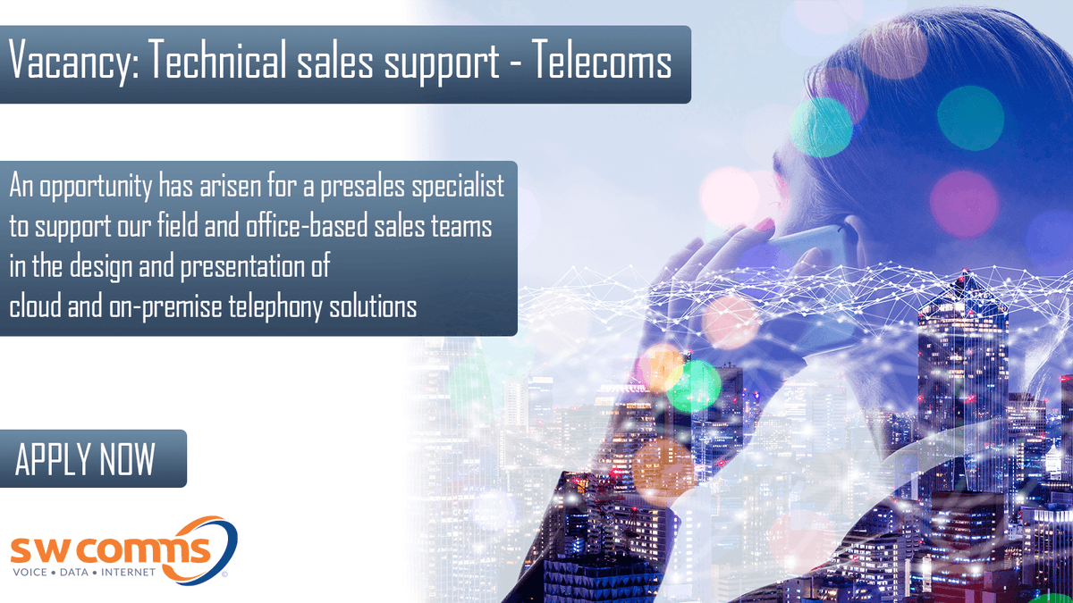 southwestcomms's tweet photo. #swcomms has recently joined forced with @focusgrp_uk to embark on a rapid growth journey. We are looking for new people to join us with exciting #career #opportunities below for sales and technical specialists. Check out vacancies online. https://t.co/2pn7nrsbZA https://t.co/kHQbrUrprq