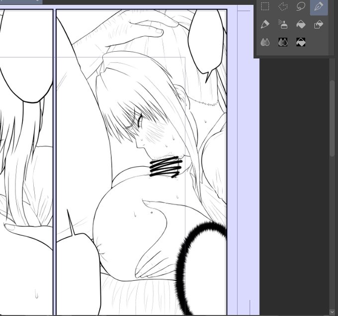 前のあとがきで描きたいって言ってたの描いてる 