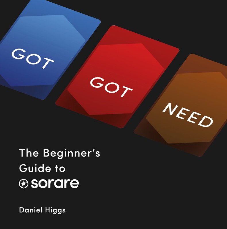 Hudlen_'s tweet photo. My passion project of the last few months is finally complete!

'Got Got Need: The Beginner's Guide To Sorare' is now available on Amazon.

With detailed chapters on:
- The scoring matrix
- Onboarding/ draft strategies
- The SO5s
- Sorare Data
- Mastering the markets
- Buying Eth https://t.co/hCoD6MbPgB
