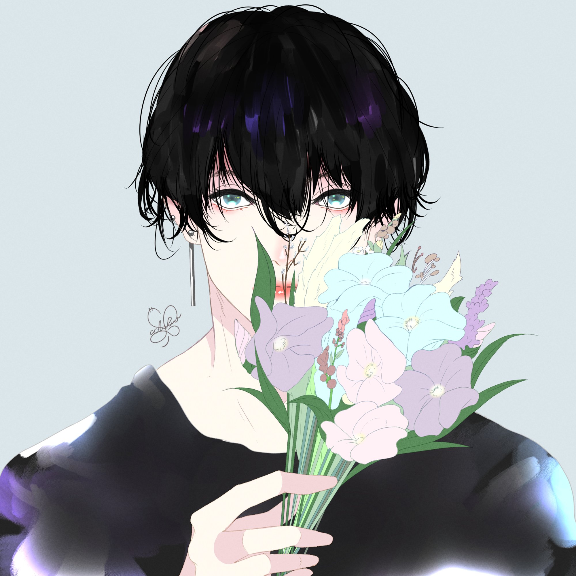 Sachiko 黒髪男子 創作 イラスト T Co Pfv3fze65o Twitter