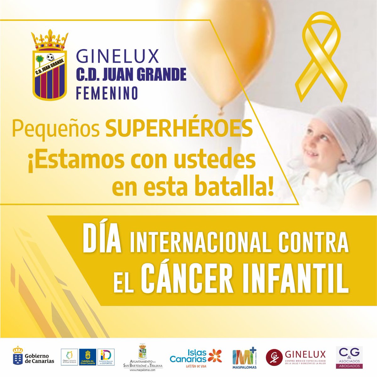 🪄💛 ¡Qué la lucha nunca pare! Y que la investigación 🔬 por la prevención siempre siga creciendo 🙌🏻

¡Estamos con ustedes ahora y siempre pequeños/as guerreros/as!

🙌🏻💪🏻🎗

#diainternacionaldelcancerinfantil
