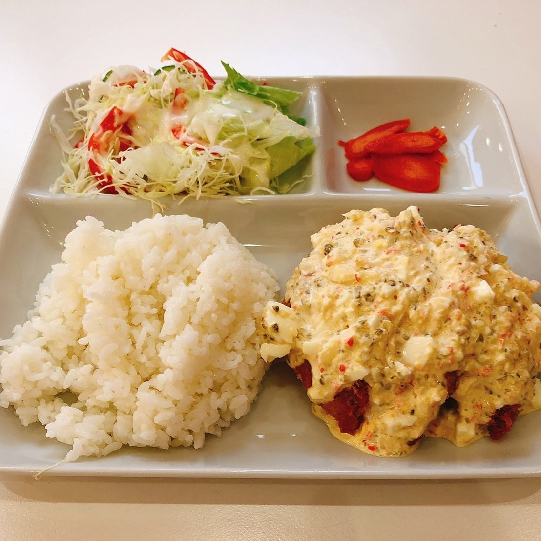 ট ইট র 川崎 鹿島田 親子カフェkirakira 白身魚タルタルソース タルタルメイン笑 ほーーーんと美味しいです