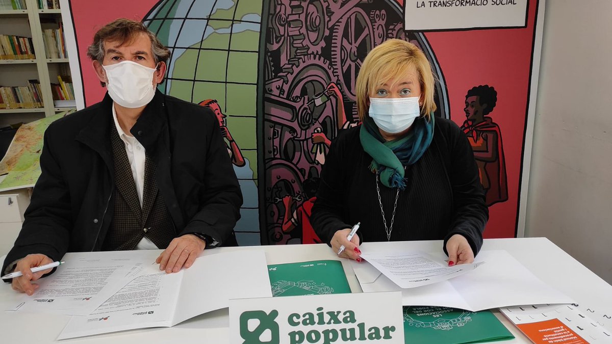 fhortasud's tweet image. 🤝🟢 #Collaboració | @caixapopular i la Fundació Horta Sud hem ampliat la col·laboració per contribuir a la consolidació i posada en marxa de noves iniciatives de participació i associacionisme, amb l'#EscoladAssociacions i el projecte d'#AgendaUrbana al centre.