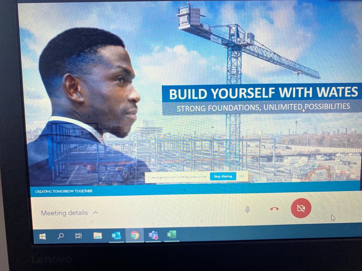 Kicking off this week with our London and South East <a href="/WatesGroup/">Wates Group</a> Virtual Work Experience week in partnership with @speakrs4schools . 50 students on the call full of enthusiasm and ready to learn, its going to be a great week!