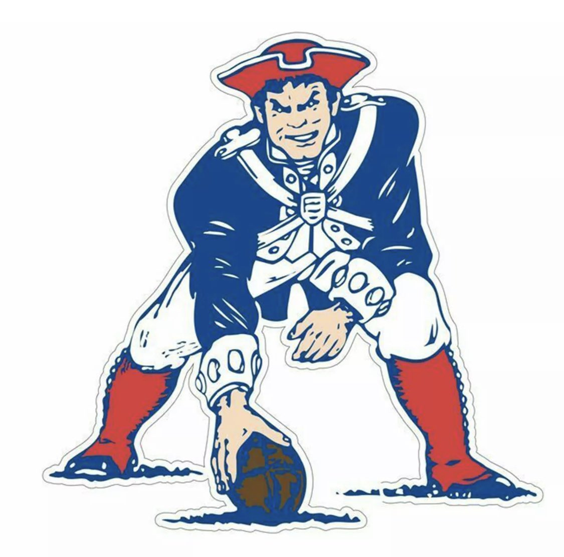 newftbj's tweet image. Alright @Patriots fans and @Buccaneers fans. Now that TB12 has led both franchises to a Super Bowl, we settle the age old question. Which old school logo is better? Pat The Patriot or Bucco Bruce? Retweet for Pat The Patriot or if you think Bucco Bruce is better, like the tweet.