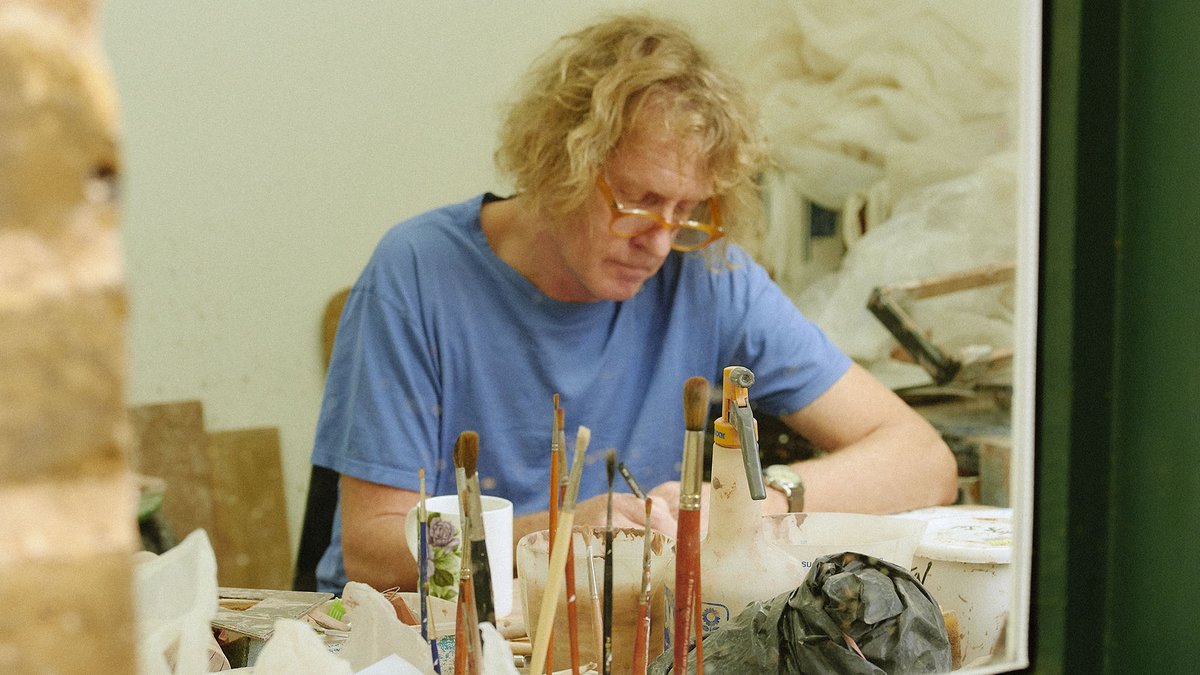 Grayson Perry on art as escapism:“I was with my teddy bear and my models in my bedroom, and yet outside was my family life thundering on. In my mind, there was a kind of cocktail formed that is still the same cocktail I drink now. [But] now I drink it as that artist bloke."