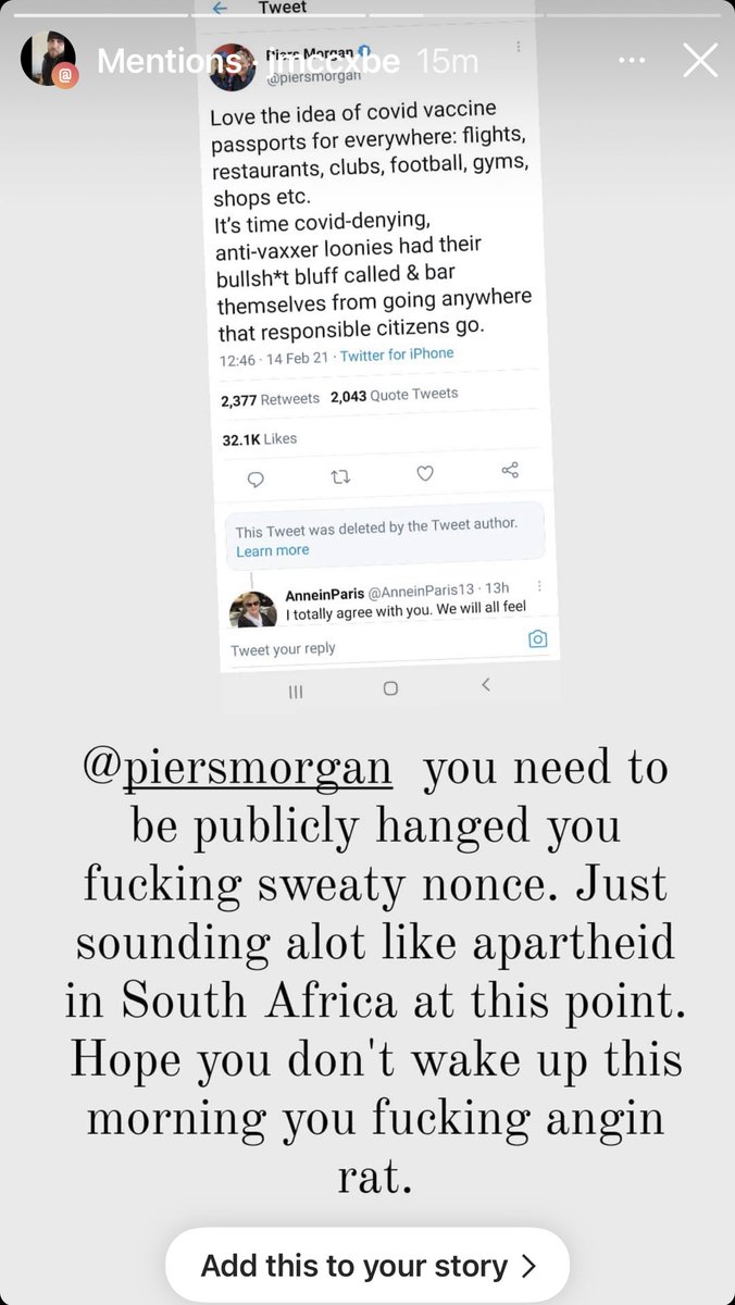 Piers Morgan tweet media