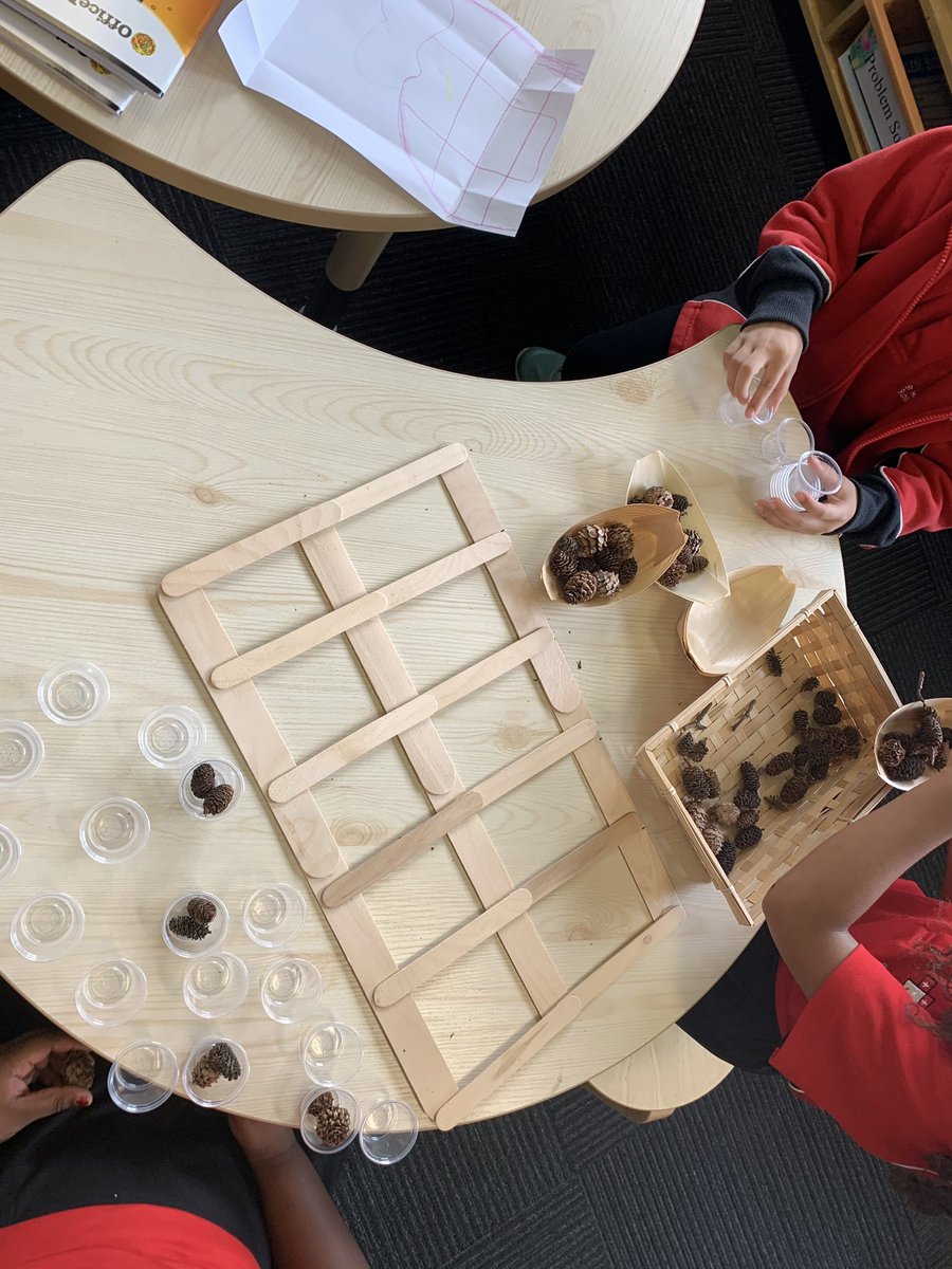 Mal1oryButcher's tweet photo. 1/2M using Loose Parts and Materials to practice counting large collections using partitioning. @StHelensParkPS https://t.co/MuNJnkv2W4