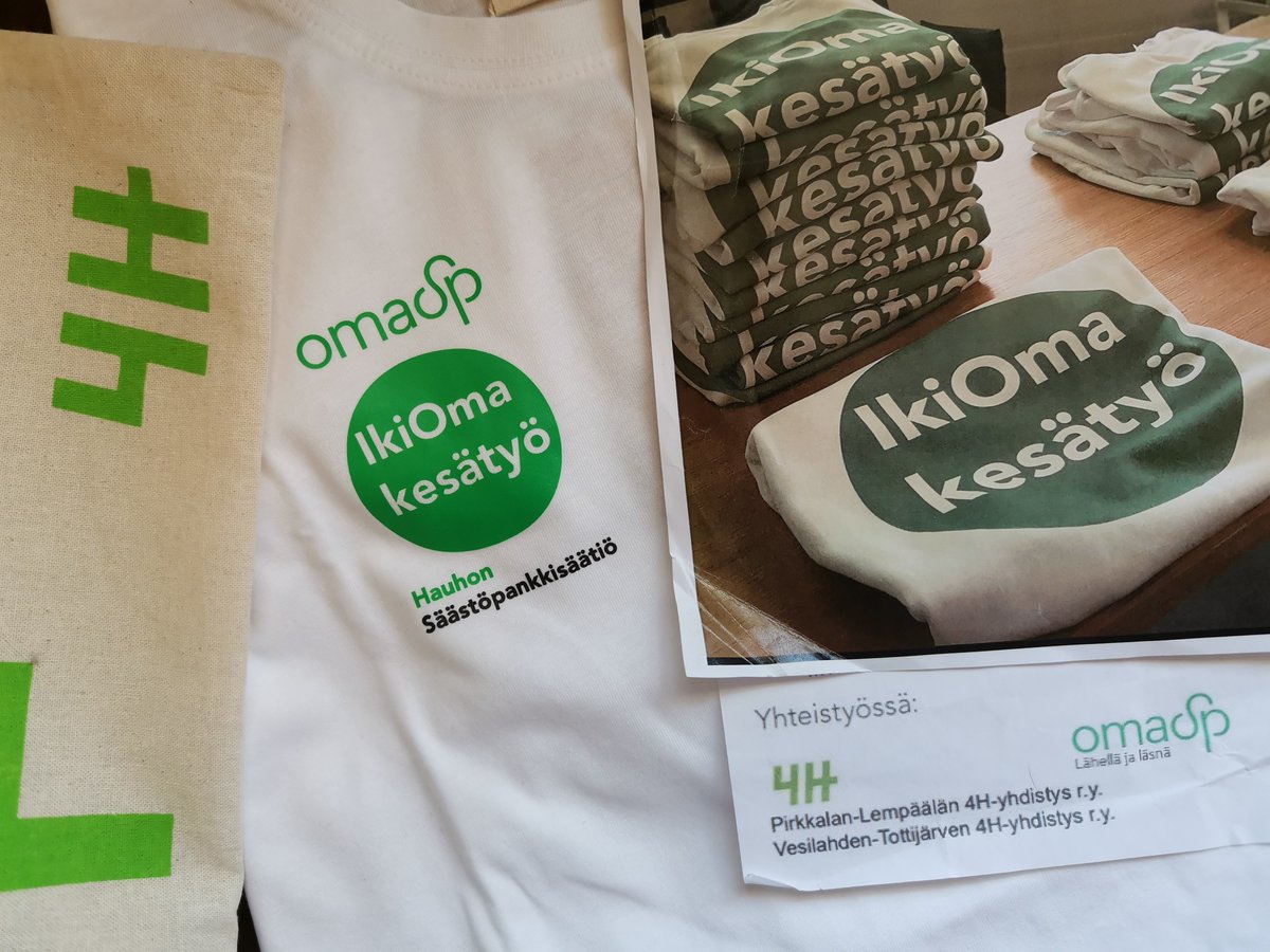 RMarkkola's tweet photo. #IkiOmaKesätyö-nuorten kesätyöllistämisprojekti jatkuu kesällä 2021 yhteistyössä @oma_saastopankki sekä #hauhonsäästöpankkisäätiö ja #rengonsäästöpankkisäätiö ! Projektissa ensimmäisiä kesätyökokemuksia 15-17-vuotiaille #lempäälä ja #vesilahti alueella. #4hsuomi ja #ysittöihin! https://t.co/labf3BhfYI