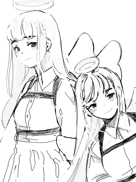 assorted sketches of Gorls + me 