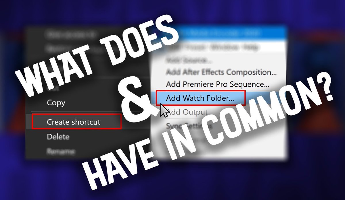 avchinwag's tweet image. What does "Create shortcut" &amp;amp; "Add Watch Folder..." have in common?
Find out this Wednesday 😉
youtu.be/ZJQgbXxgMUE or fb.me/e/cPIxahGIS
