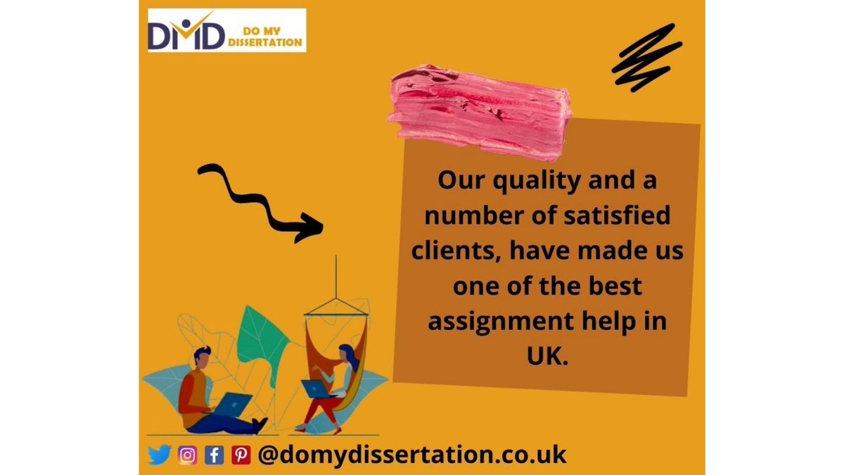 DissertationDo's tweet image. We provide countless free revisions for students who order our dissertation help.
domydissertation.co.uk
#timedelivery #cheaprates #Assignmenthelp #writemyessay #writemyassignment #domydissertation #domythesis #accuratecontent #discountedrates #freeplagarism