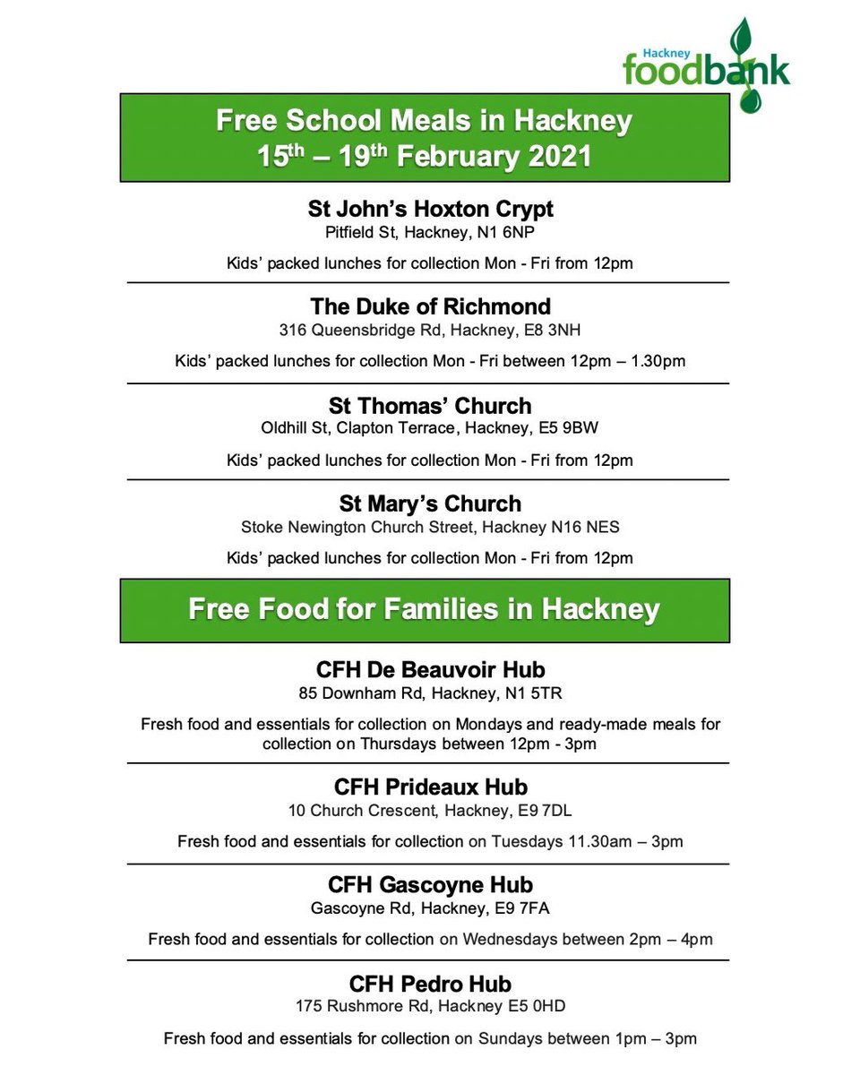 @HackneyFoodbank tweet media