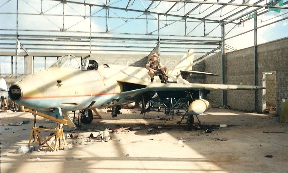 1.3/Another nice view of a Somali Hawker Hunter, Mogadishu.