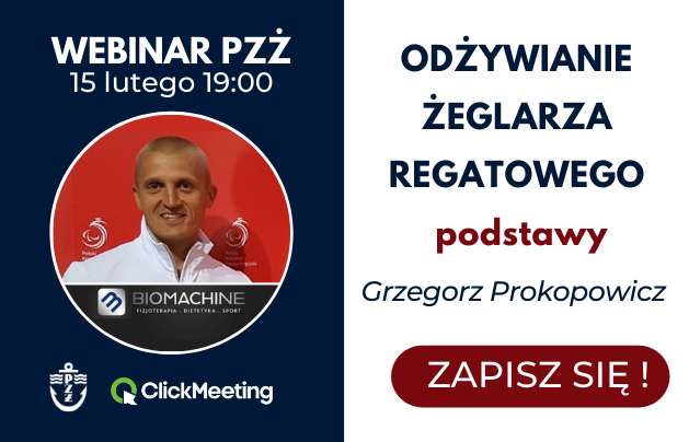 Dzisiaj godz. 19 #WebinarPZŻ:
ODŻYWIANIE ŻEGLARZA REGATOWEGO - PODSTAWY
Prowadzący: Grzegorz Prokopowicz #Biomachine - specjalista w dziedzinie dietetyki. Trener Kadry Narodowej PZŻ żeglarzy z niepełnosprawnością. 
Live: facebook.com/polsailing

#webinar #webinarpzz #prokopowicz