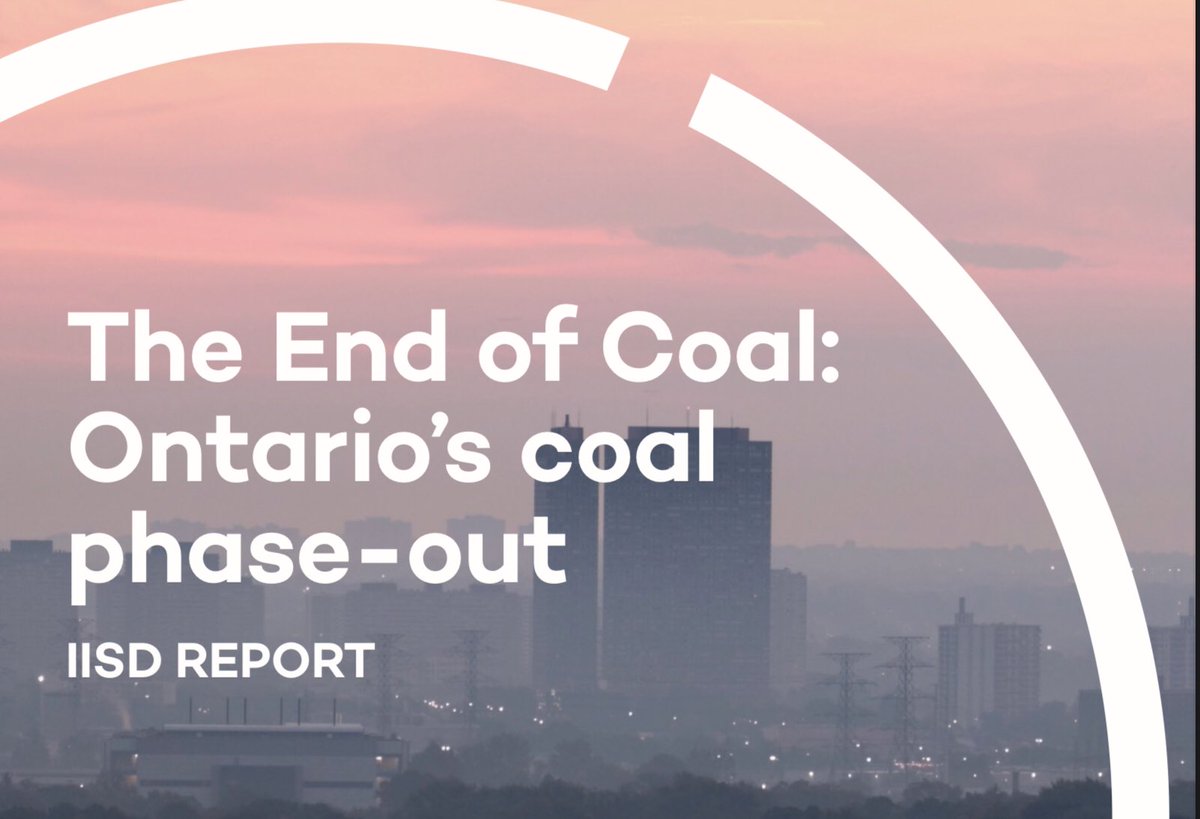 In 2001 Ontario Premier Mike Harris order an end to coal electricity generation at Lakeview Generating Station by 2005.Thus began the phase-out of Ontario coal - heralded as “the single largest GHG reduction measure in North America”.4/x  #cdnpoli  https://www.iisd.org/system/files/publications/end-of-coal-ontario-coal-phase-out.pdf