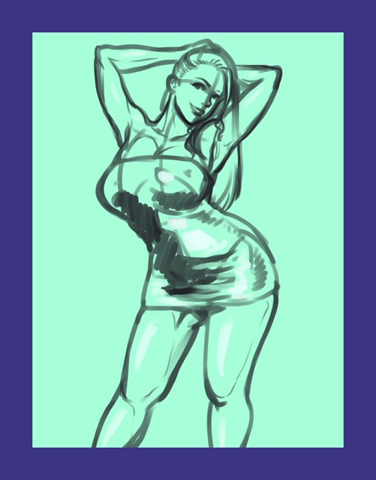 メイキング
写真を模写するのにハマってた頃の作品です
アタリ→ラフ→下書き→線描き+下塗り 