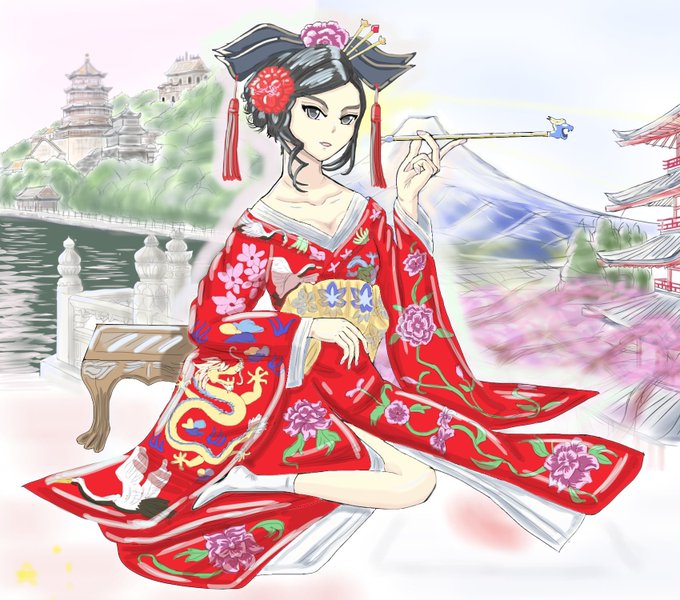 花魁のtwitterイラスト検索結果 古い順