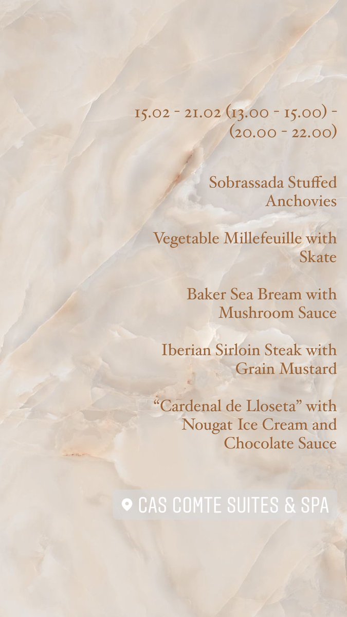 cascomte's tweet image. Menú 15.02 - 21.02 💫🍴