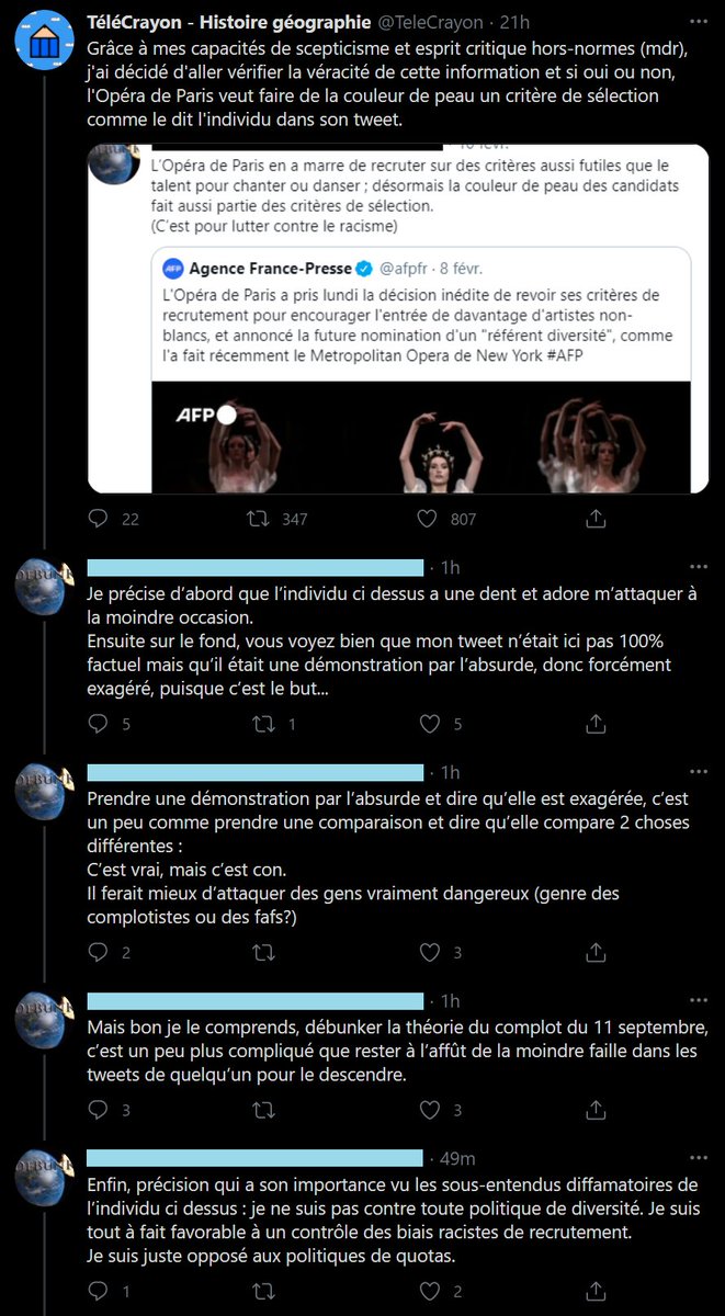 PS : La réaction à la critique est arrivée depuis, je la partage donc.D'emblée, une démonstration par l'absurde, c'est pas ça. Et si le propos est vrai, reste la désinformation exposée plus tôt.Quant au reste, je vous laisse juger.