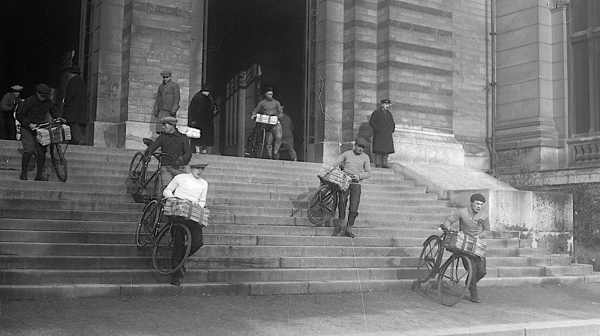 Le vélo, instrument de travail.