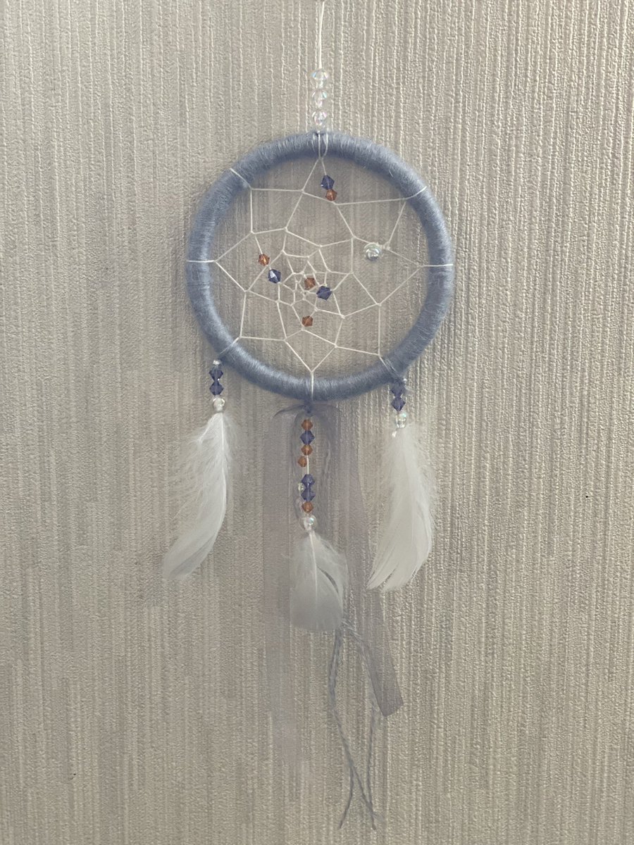 Mi Ln みーるん 手作りドリームキャッチャー モナ Mz 3748 への お誕生日プレゼント ちなみに材料はこちら ファーのチャームは使わずに 羽を使いました すごく楽しかった モナ喜んでくれて良かった ドリームキャッチャー