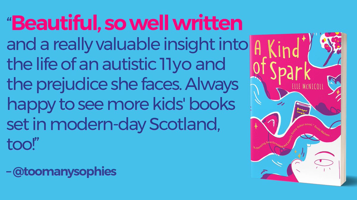 SO MANY readers are finding A KIND OF SPARK by  @BooksandChokers Thank you for sharing  @toomanysophies!!