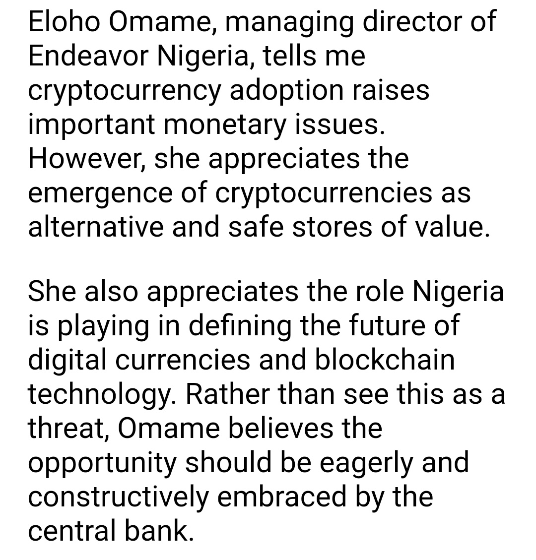 By enabling P2P, crypto exchanges become more integral to the crypto system. @ElohoGM appreciates the role Nigeria is playing in defining crypto and it's underlying blockchain technology.